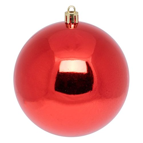 Déco De Sapin Lot De 4 Boules De Noël Gm D 10 Cm - Rouge