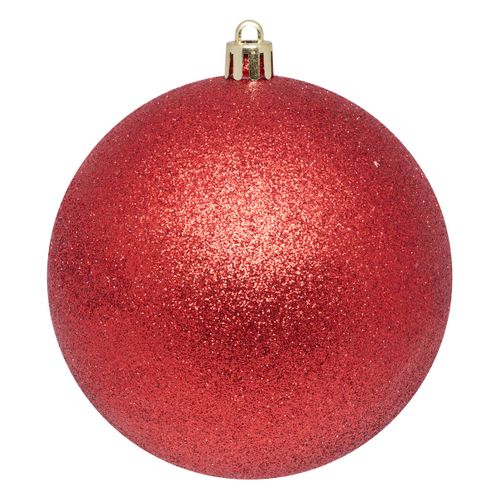 Déco De Sapin Lot De 4 Boules De Noël Gm D 10 Cm - Rouge