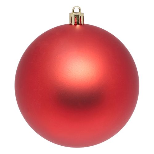 Déco De Sapin Lot De 4 Boules De Noël Gm D 10 Cm - Rouge