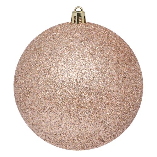 Déco De Sapin Lot De 4 Boules De Noël Gm D 10 Cm - Beige