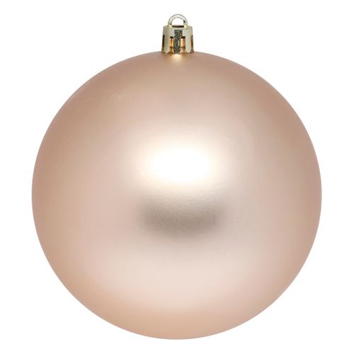 Déco De Sapin Lot De 4 Boules De Noël Gm D 10 Cm - Beige