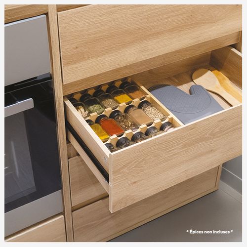 Présentoir à Épices "bambou Cuisine" 15 Pots