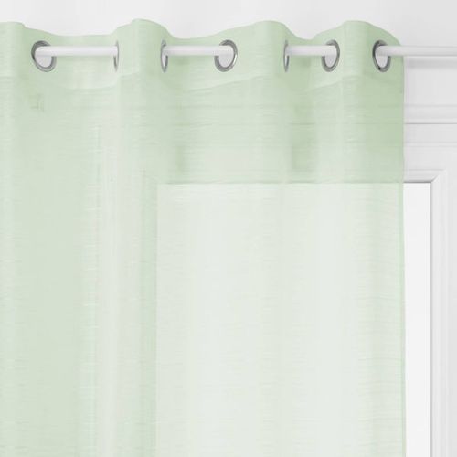 Rideau Voilage à Oeillets "louis" 140x240cm Vert Céladon
