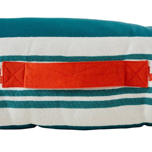 Coussin De Sol D'extérieur "yucatan" Bleu Canard 120x80cm