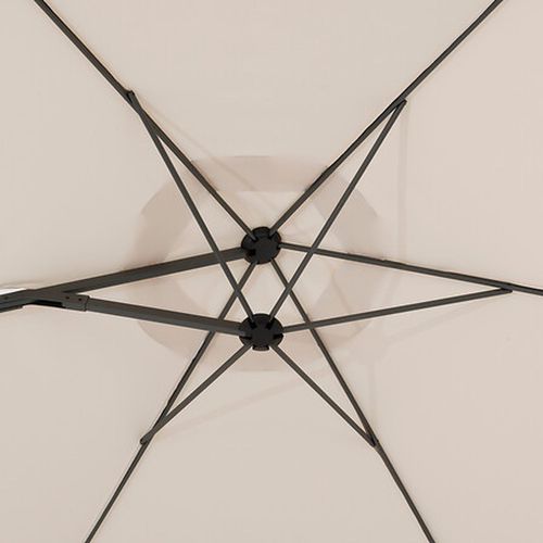 Parasol Déporté Rond Naulia - Diam. 330 Cm - Blé