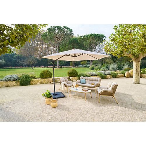 Parasol Déporté Rond Naulia - Diam. 330 Cm - Blé