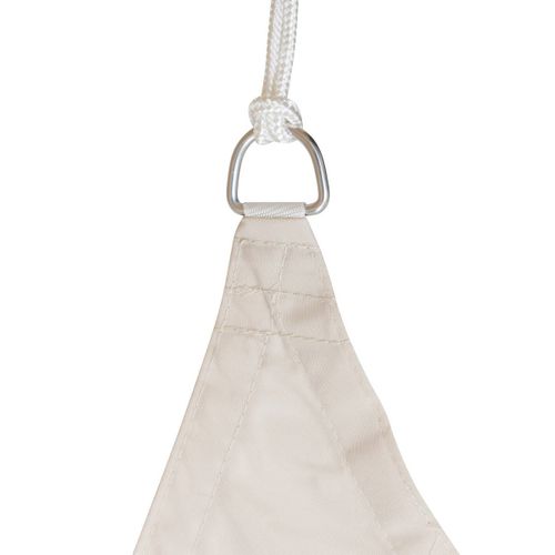 Voile D'ombrage Triangulaire "curacao" Blé 2 X 2 X 2m En Polyester