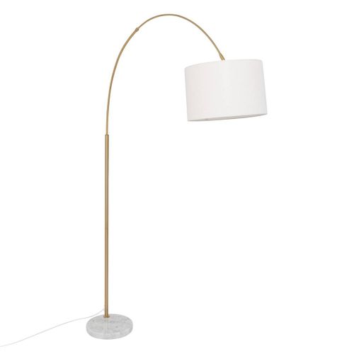 Lampadaire Arche "tilio" Doré H195cm
