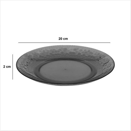 Assiette "estiva" Gris Charbon D20cm