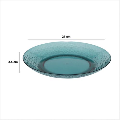 Assiette "estiva" Bleu D27cm