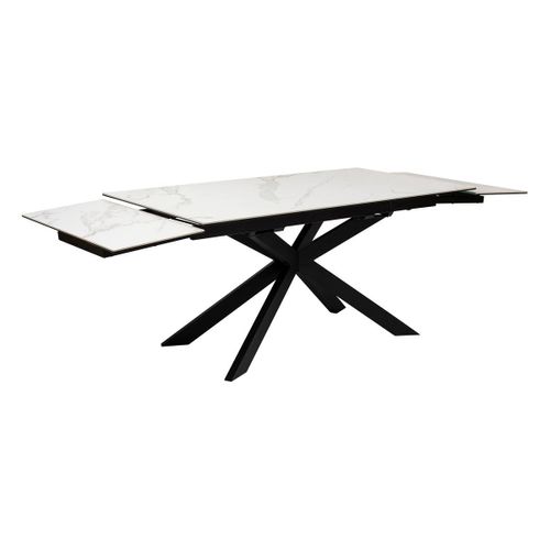 Table à Manger Extensible "boot" Blanc 160x90x76cm