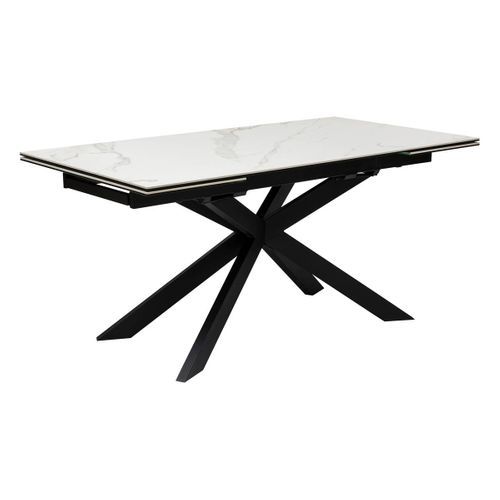 Table à Manger Extensible "boot" Blanc 160x90x76cm