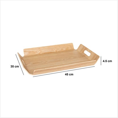 Plateau De Service Design En Bois 45 X 35 Cm