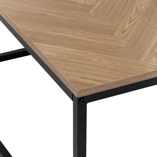 Table Basse Chevrons Mdf Et Métal 5five