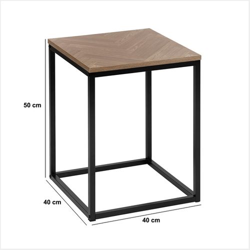 Table D'appoint H50 Carrée Chevrons 5five
