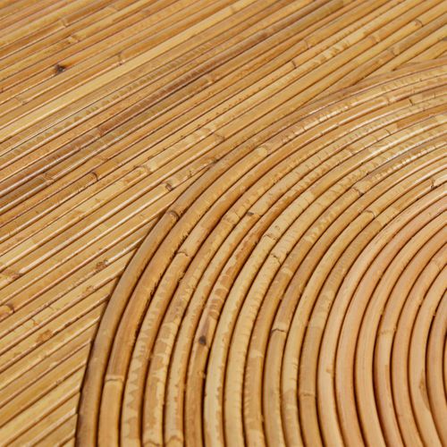 Table Basse Ronde En Rotin D 70 X H 45 Cm