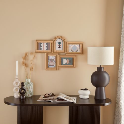 Vase imprimé H. 21 cm ARVO Vert et blanc