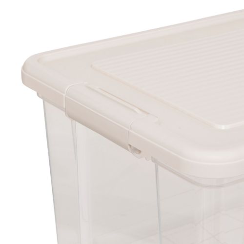 Lot De 2 Boîtes De Rangement Avec Fermeture à Clip 30l