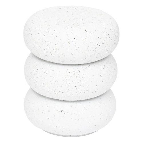 Table à Café Totem Stonento Magnésie Blanc