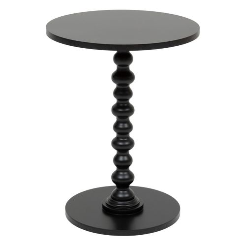 Table à Café Table D'appoint Bois Noir D 38 Cm