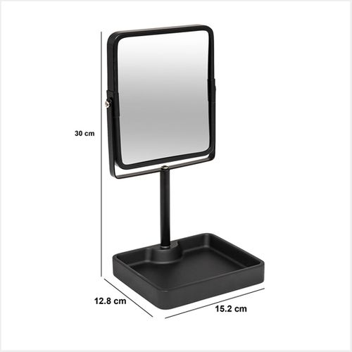 Miroir "glass" Pivotant Noir 30x15,2cm
