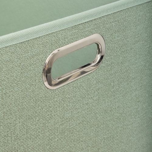 Boîte De Rangement Vert Clair Chiné 31 X 31 Cm