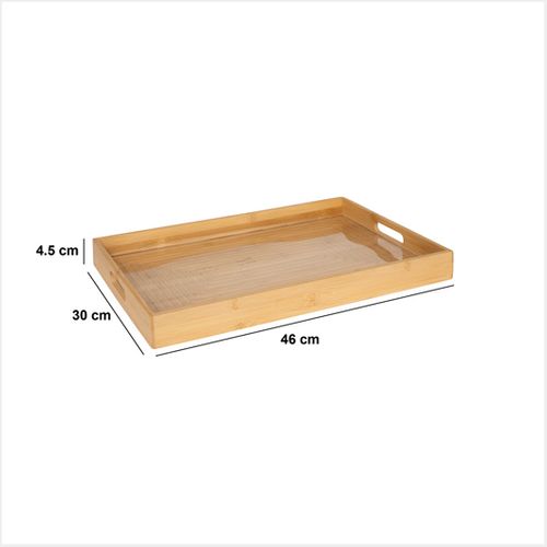 Plateau De Service En Bambou 46 X 30 Cm