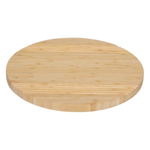 Plateau Tournant Rainuré En Bambou D 35 Cm