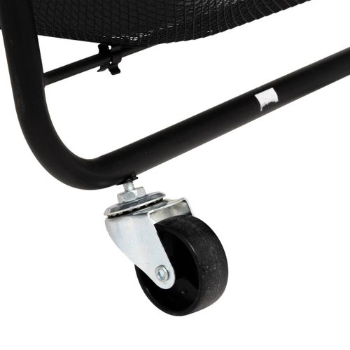 Desserte Roulante En Acier Noir 3 Paniers H 86 Cm