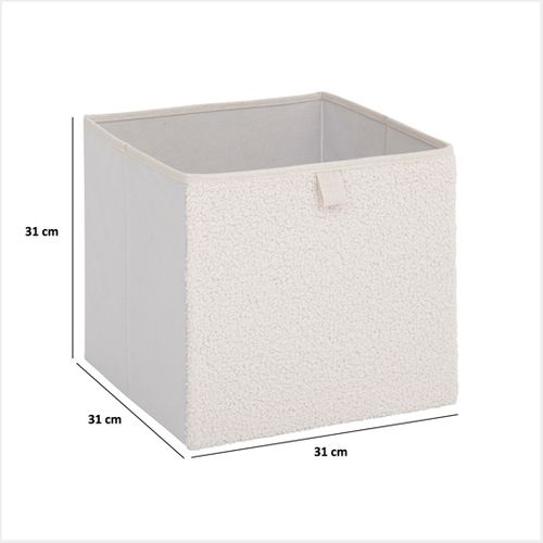 Boîte De Rangement "mix 'n' Modul" Bouclette Blanc 31x31cm