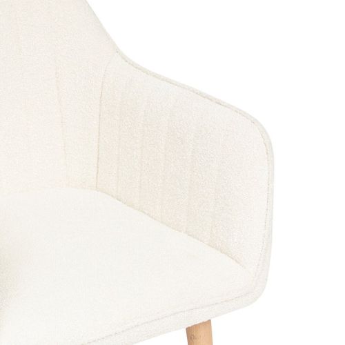 Fauteuil Repas Visoca Bouclette Blanc Atmosphera