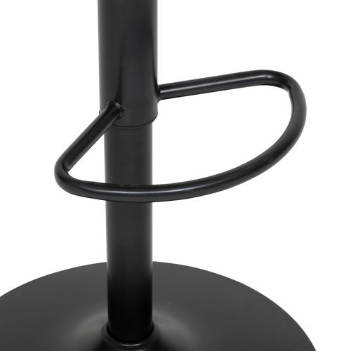 Tabouret De Bar Ajustable Sasha Tissu Gris Clair