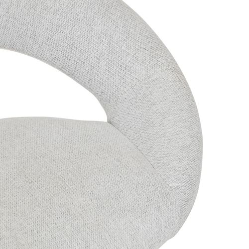 Tabouret De Bar Ajustable Sasha Tissu Gris Clair