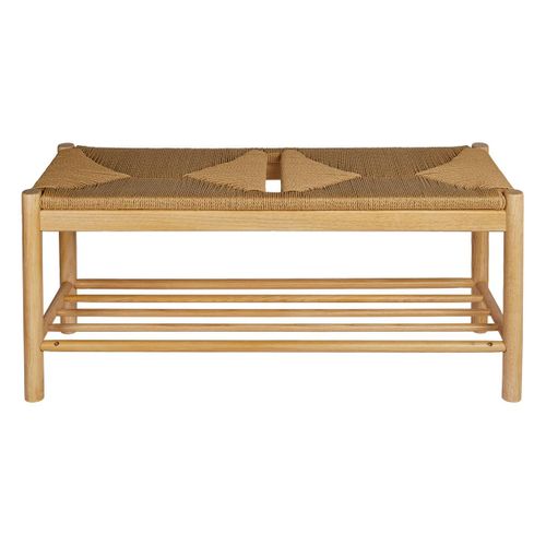 Banc "maesi" Hévéa Beige 95x35cm