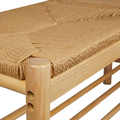 Banc "maesi" Hévéa Beige 95x35cm