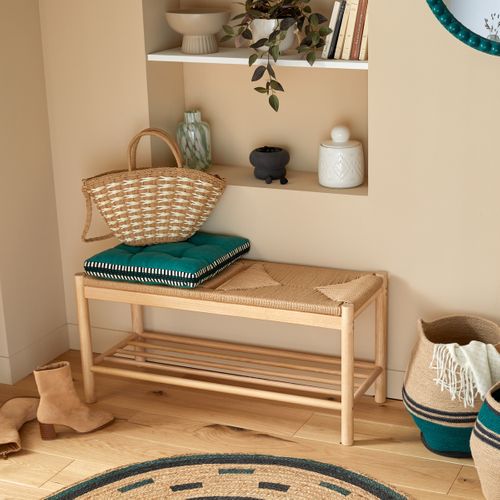 Banc "maesi" Hévéa Beige 95x35cm