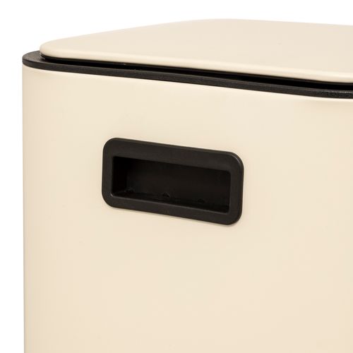 Poubelle carrée 30L DELTA Beige