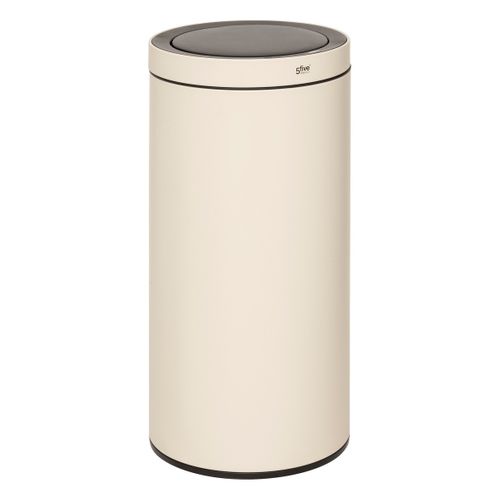 Poubelle En Métal Beige 40 Litres Sensor Ouverture Et Fermeture Automatique