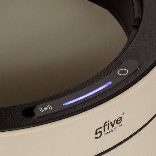 Poubelle En Métal Beige 40 Litres Sensor Ouverture Et Fermeture Automatique