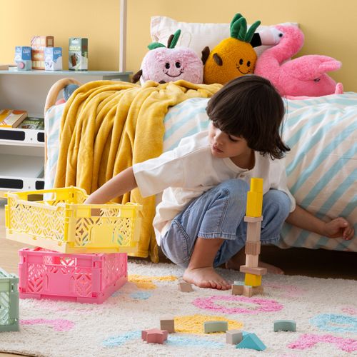 Cagette Pliante "arry" Rose 40x30x15cm