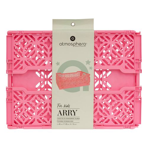 Cagette Pliante "arry" Rose 40x30x15cm