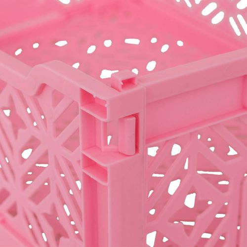 Cagette Pliante "arry" Rose 40x30x15cm