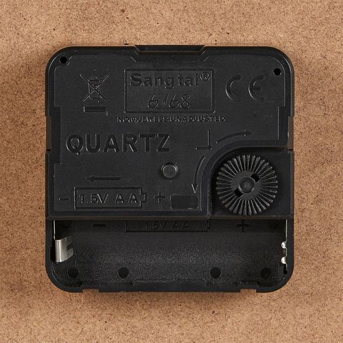 Grande Pendule Murale Marron Et Blanc Style Rétro D 68 Cm