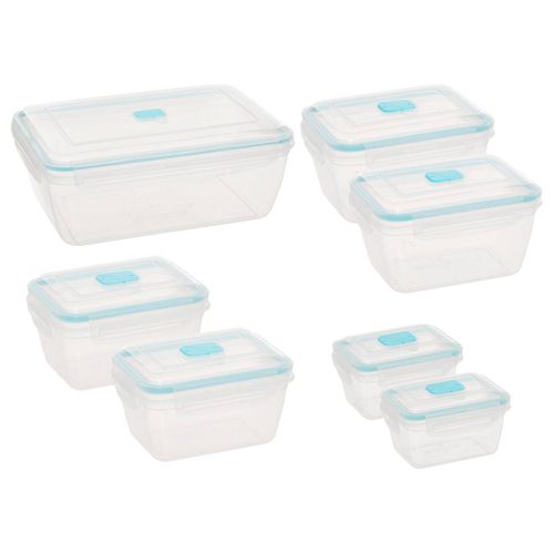 Lot De 7 Boîtes De Conservation En Plastique