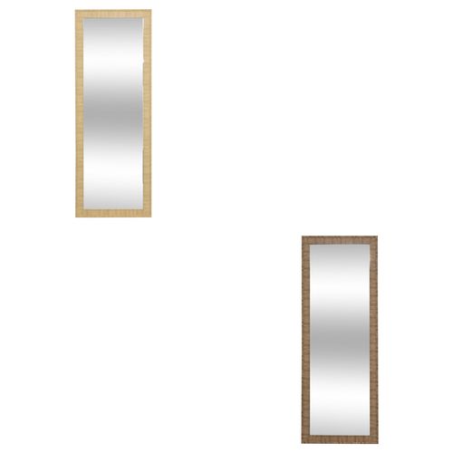 Miroir rectangle 195x72 cm THEA Marron clair / Marron foncé