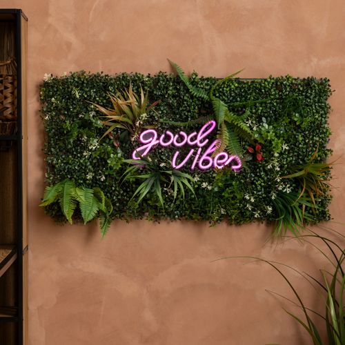 Carré Végétal Tropical "izy" Vert 50x50cm