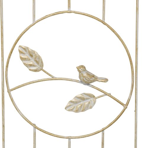 Jardinière Murale En Fer Blanc Patine Mordorée H 59.5 Cm