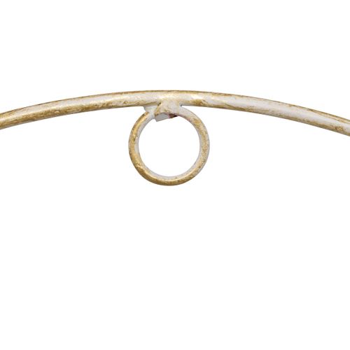 Lot De 2 Jardinières Murales En Fer Blanc Patine Mordorée Et Motifs Floraux