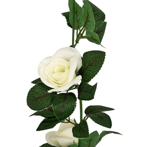 Guirlande Artificielle De Roses "naki" 230cm Blanc