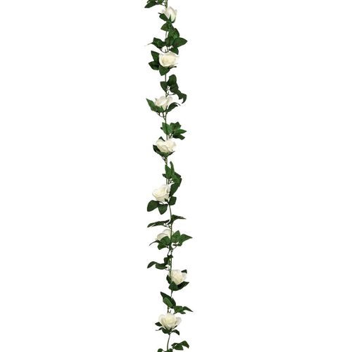 Guirlande Artificielle De Roses "naki" 230cm Blanc
